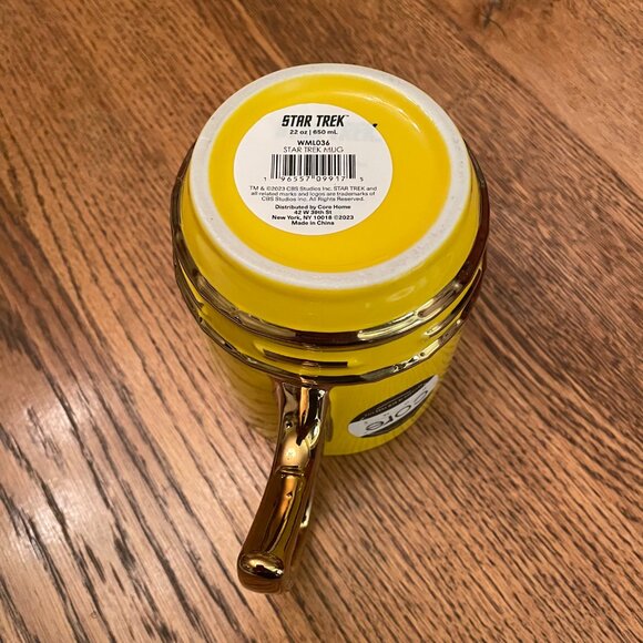 Star Trek Enterprise NCC-1701 Large Yellow Coffee Cup Mug by Core Home - Picture 7 of 7